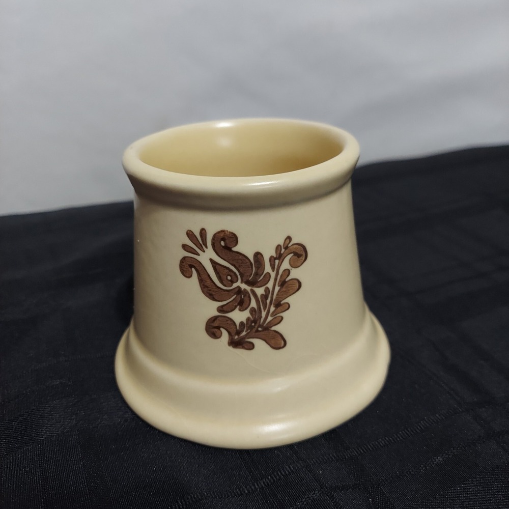 Pfaltzgraff Village Sugar Bowl 3.5" in Tall Beige Brown #6-22 USA - No Lid‎